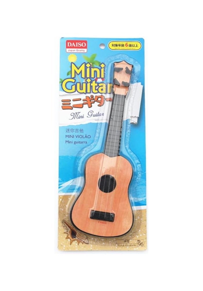 DAISO Mini Guitar Toy Instrument for Kids – Fun Musical Play Guitar for Beginners, Educational Music Toy for Children - Image 1